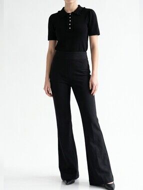 Truth High-Waist Dark Gray Flare Pants ONLY